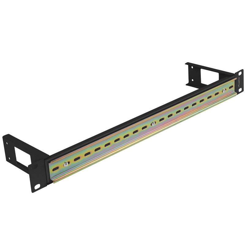 Carril de montaje DIN de 1U TS-35 para rack 19" AK-1801-B negro - RZ17700 - 01