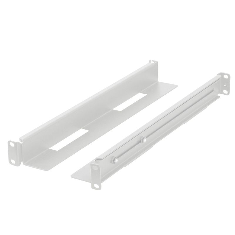 Guías laterales rack 19" 1U ajustables de fondo 397mm hasta 680mm 90Kg blanco - RB01600 - 01