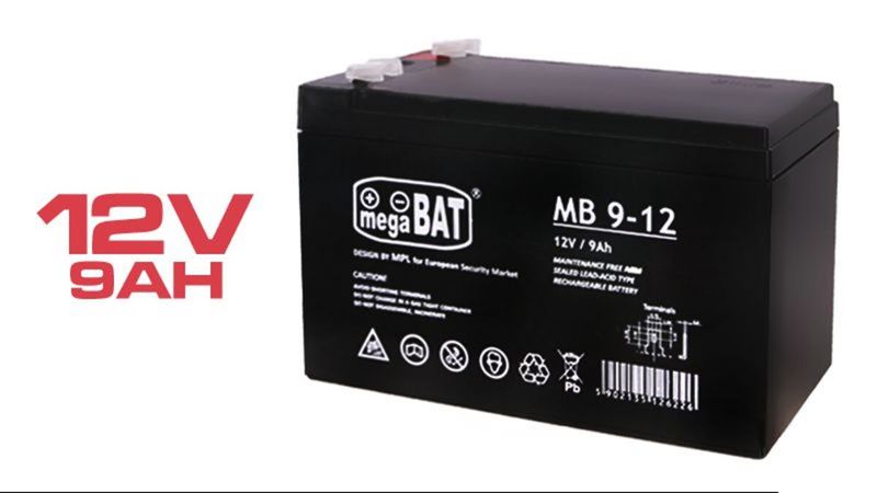 Bateria MegaBat sellada plomo-acido 12V 9A - BAT 209 - 01