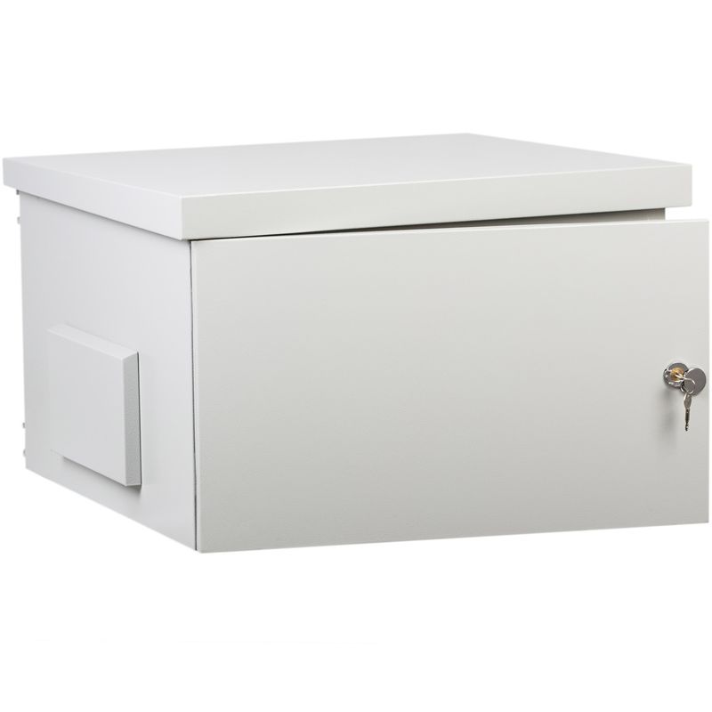 Armario rack 19" para exterior IP55 de 15U en acero inoxidable blanco SOHORack GO 600x600x815 mm - WX17400 - 01