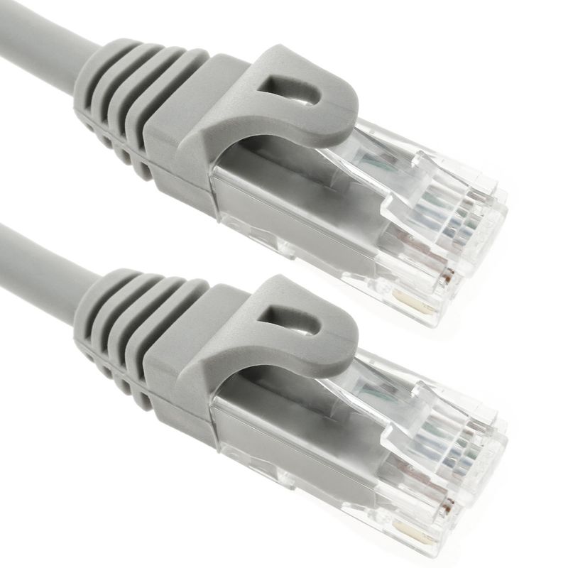 Cable de red ethernet Cat. 6a UTP de 0,25 m de color gris - RJ06100 - 01