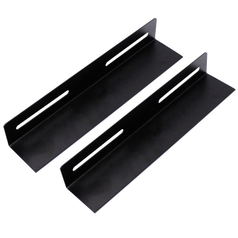 Guías laterales fijas de soporte para armario rack 19 negro 250mm - RM04000 - 01