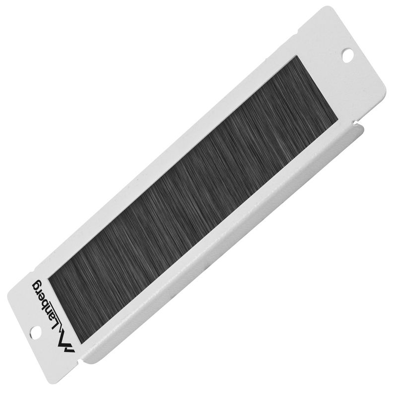 Panel pasacables para techo y suelo armario rack 10" blanco con cepillo 1U Lanberg AK-1104-S - RM14800 - 01