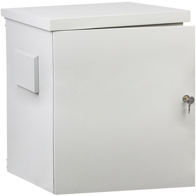 Armario rack 19" para exterior IP55 de 9U blanco SOHORack GO 600x600x550 mm - WX07200 - 01