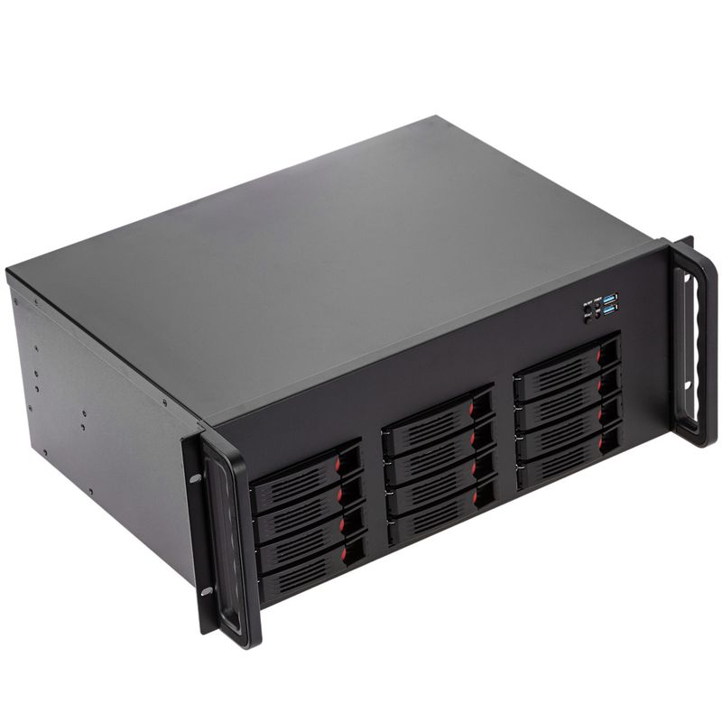 Caja rack 19" IPC ATX 4U 5x3.5" fondo 320mm - CK06500 - 01