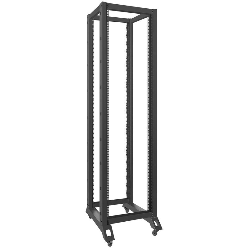 Armario Rack abierto 19" 42U F800 600x800x2138mm desmontado DIY negro Lanberg - WL58300 - 01
