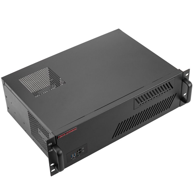Caja rack 19" IPC microATX ATX 3U 1x5.25" 3x3.5" fondo 300mm - CK02700 - 01