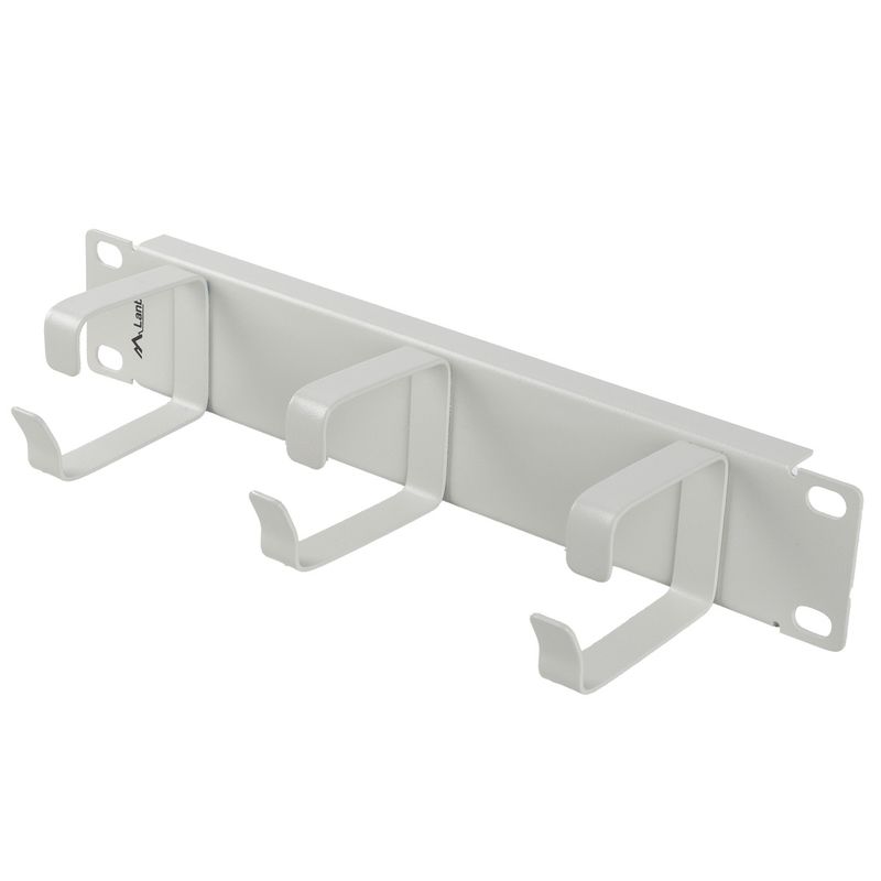 Panel pasacables para armario rack 10" blanco de 3 de anillas 1U Lanberg - RM15100 - 01