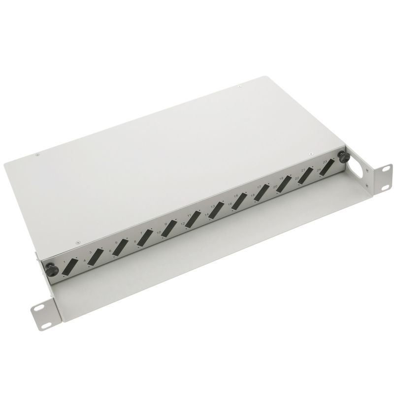 Patch Panel de fibra óptica 1U beige de 12 SC duplex - FQ01300 - 01