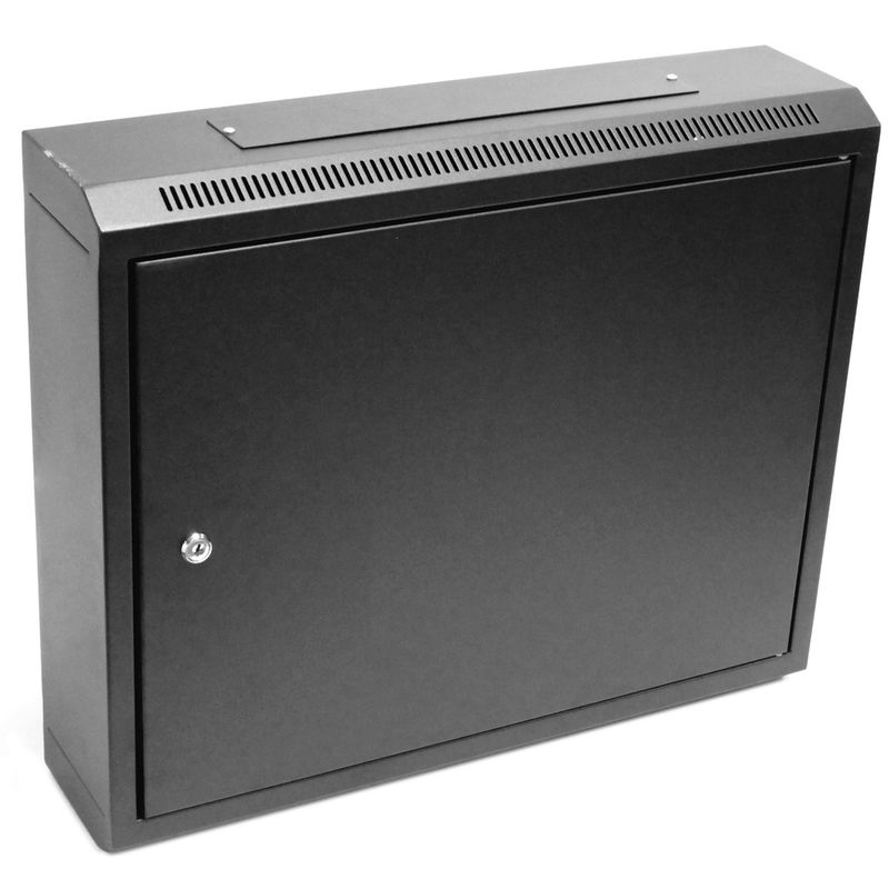 Armario rack mural 19'' 9U 600x150x505mm pared con puerta metálica SOHORack - WK00700 - 01