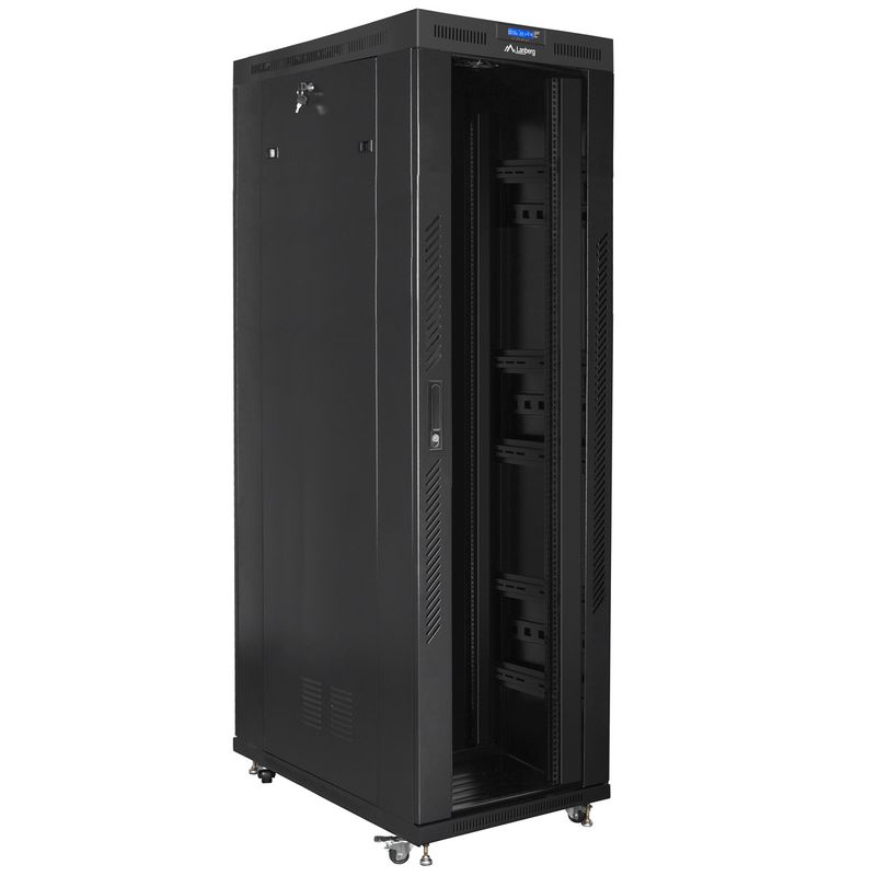 Armario Rack 19" de pie 42U F1200 800x1200x2047mm negro Lanberg - WL57200 - 01