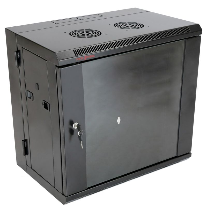Armario rack mural 19" pivotante 12U 600x400x640mm pared SOHORack de RackMatic - WM04300 - 01