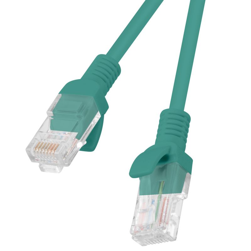 Cable de red ethernet Cat. 6 UTP de 5 m de color verde fluke tested PCU6-10CC-0500-G - RU19500 - 01