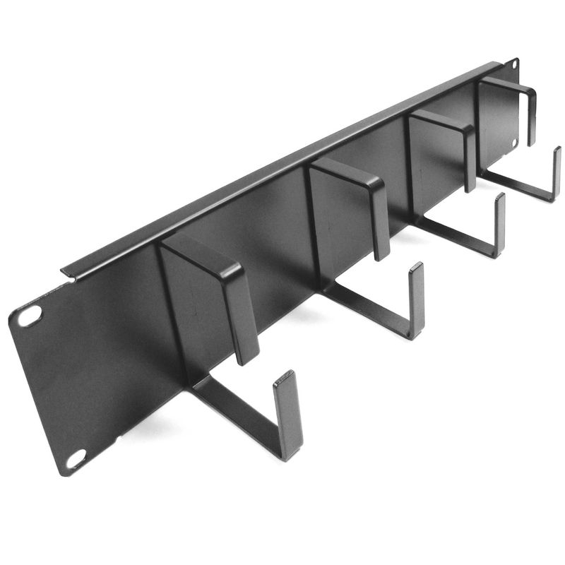 Panel guíacables para armario rack 19" 2U con 4 anillas para gestión de cables - RP09400 - 01