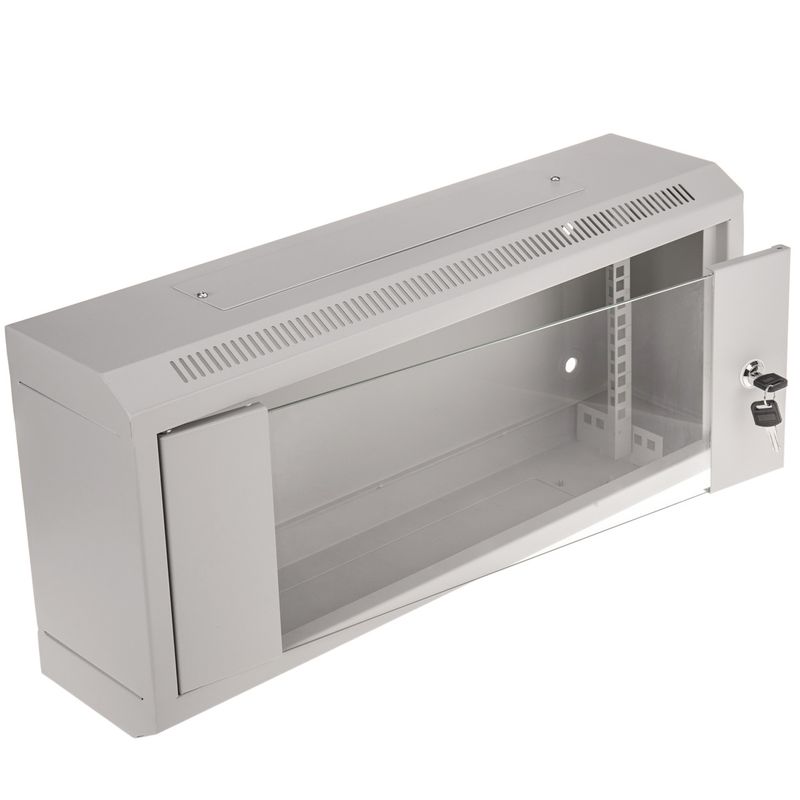 Armario rack mural 19'' 4U 600x150x288mm pared SOHORack blanco - WR02100 - 01