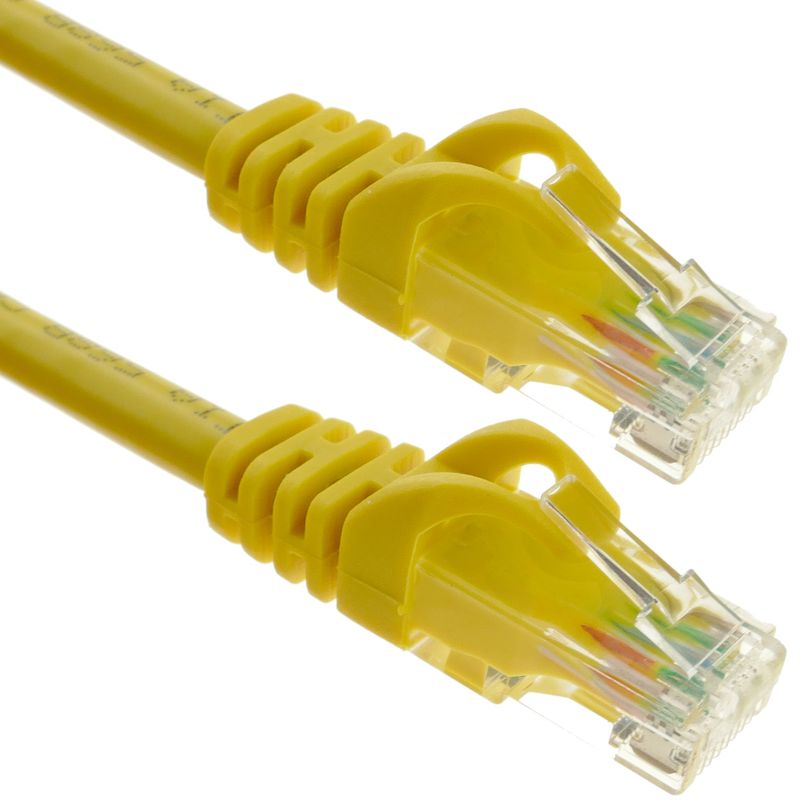 Cable de red ethernet Cat. 6a UTP de 0,5 m de color amarillo - LJ03200 - 01