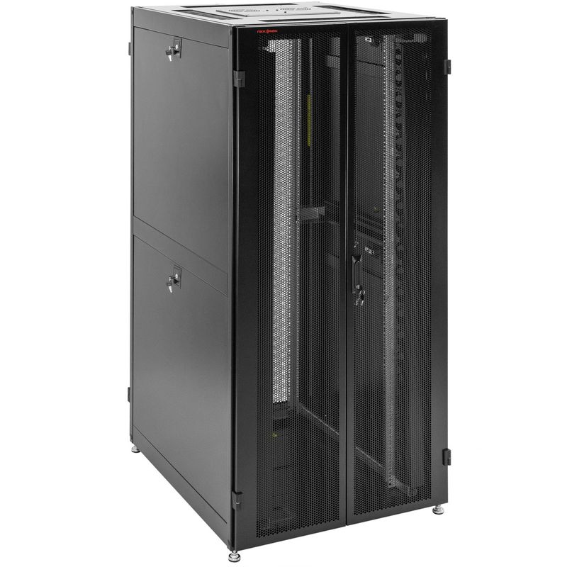 Armario rack 19" de pie 42U 800x1000x2000mm puerta perforada MobiRack GO montado - WA06600 - 01