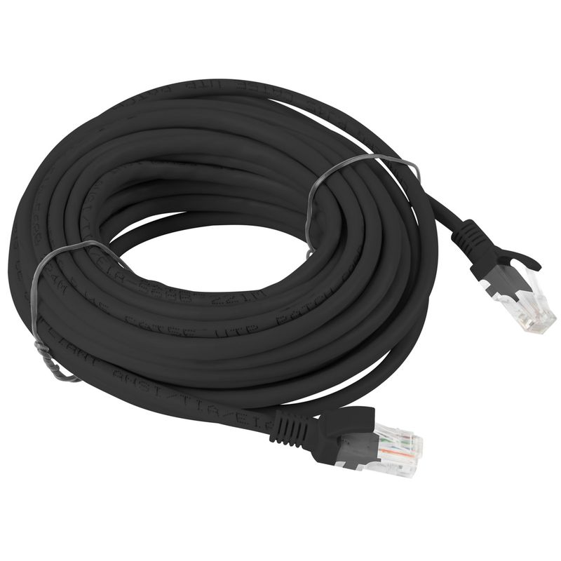 Cable de red ethernet Cat. 6 UTP de 10 m de color negro PCU6-10CC-1000-BK - RJ14800 - 01