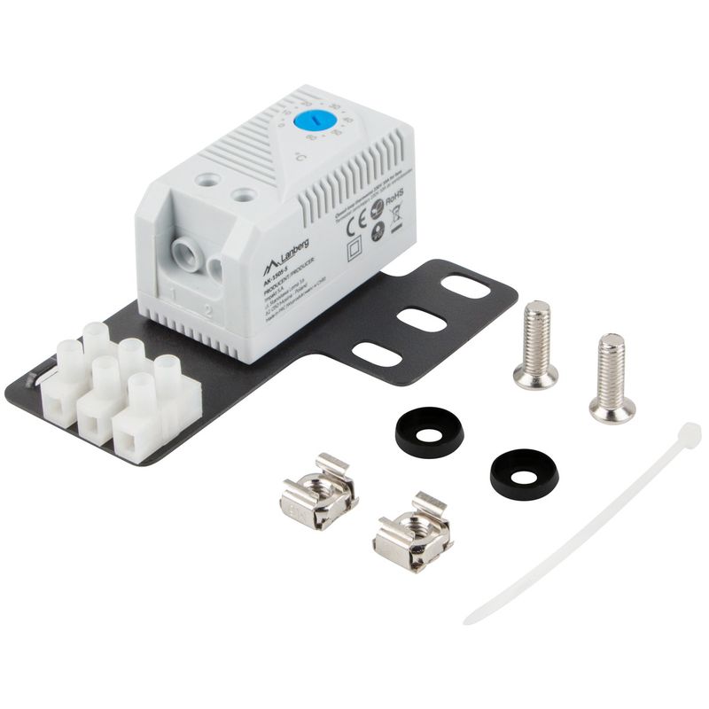 Termostato para kit de ventilación para armario rack 19" blanco Lanberg AK-1505-S - RK17300 - 01