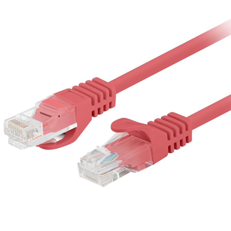 Cable de red ethernet Cat. 6 UTP de 7,5 m de color rojo PCU6-10CC-0750-R - RJ20700 - 01