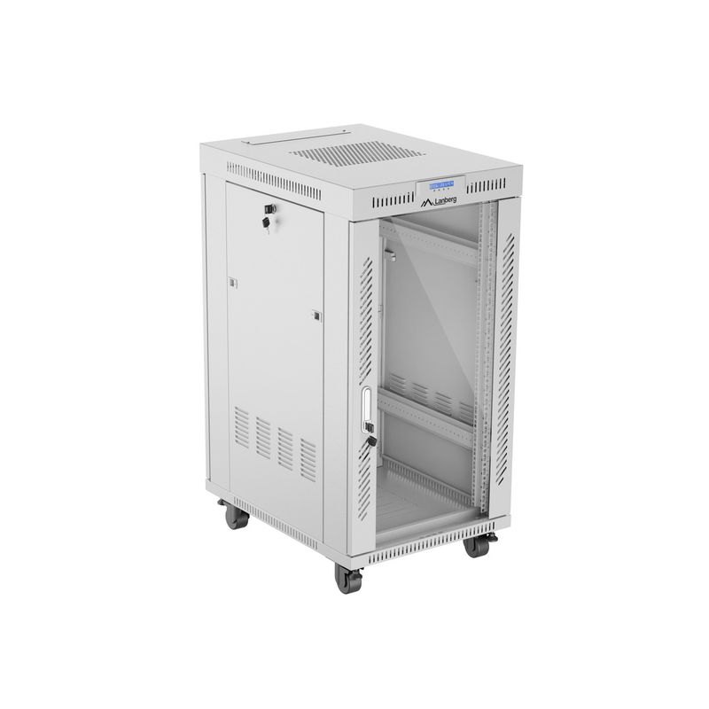Armario Rack 19" de pie 22U F800 600x800x1216mm blanco Lanberg - WR52200 - 01