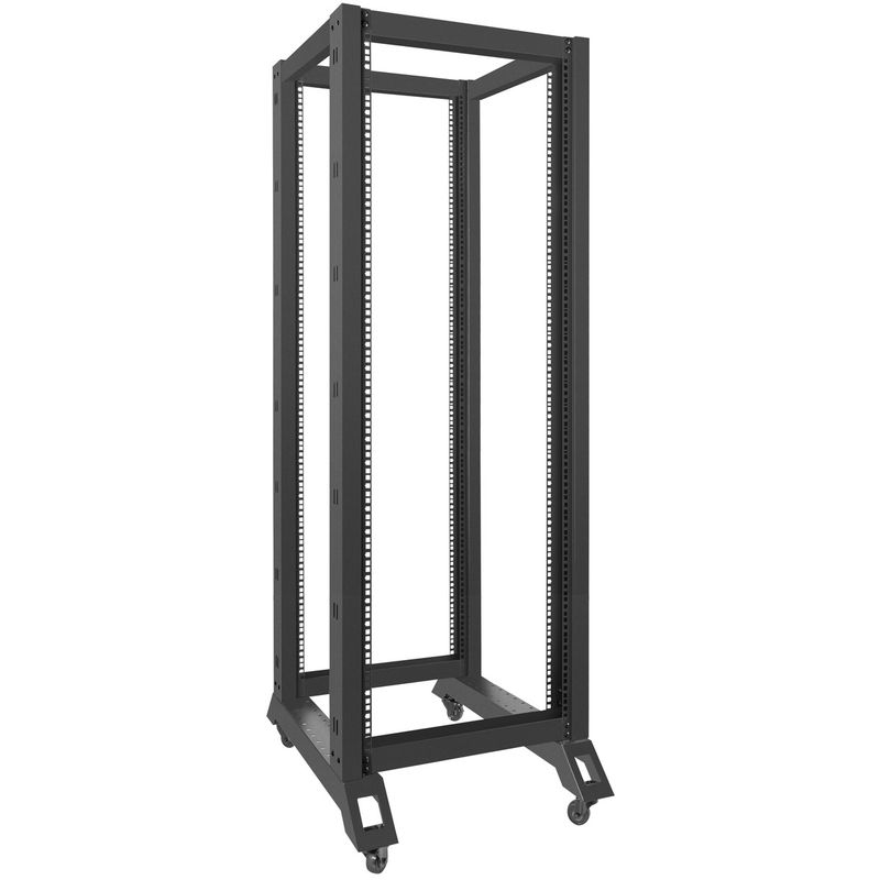 Armario Rack abierto 19" 32U F800 600x800x1694mm desmontado DIY negro Lanberg - WL58200 - 01