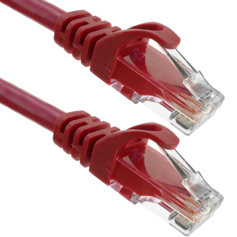 Cable de red ethernet Cat. 6a UTP de 10 m de color rojo - LJ00800 - 01
