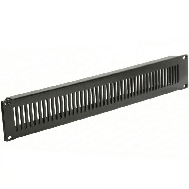Panel de rejilla de 2U para armario rack 19" Tapa de ventilación negra - RM02700 - 01