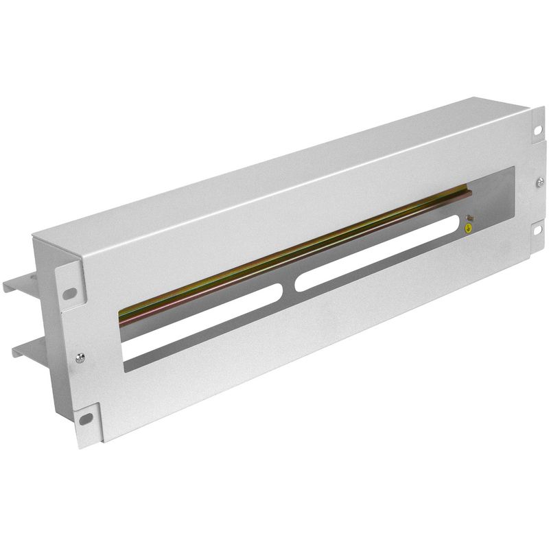 Panel de distribución eléctrica 3U de 19" DIN TS-35 AK-VDP103-S blanco - RZ17600 - 01