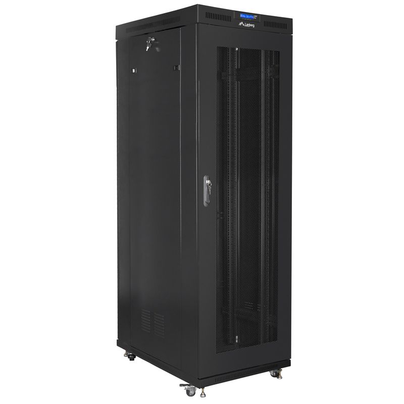 Armario Rack 19" de pie 27U F1200 800x1200x1431mm negro Lanberg - WL57100 - 01