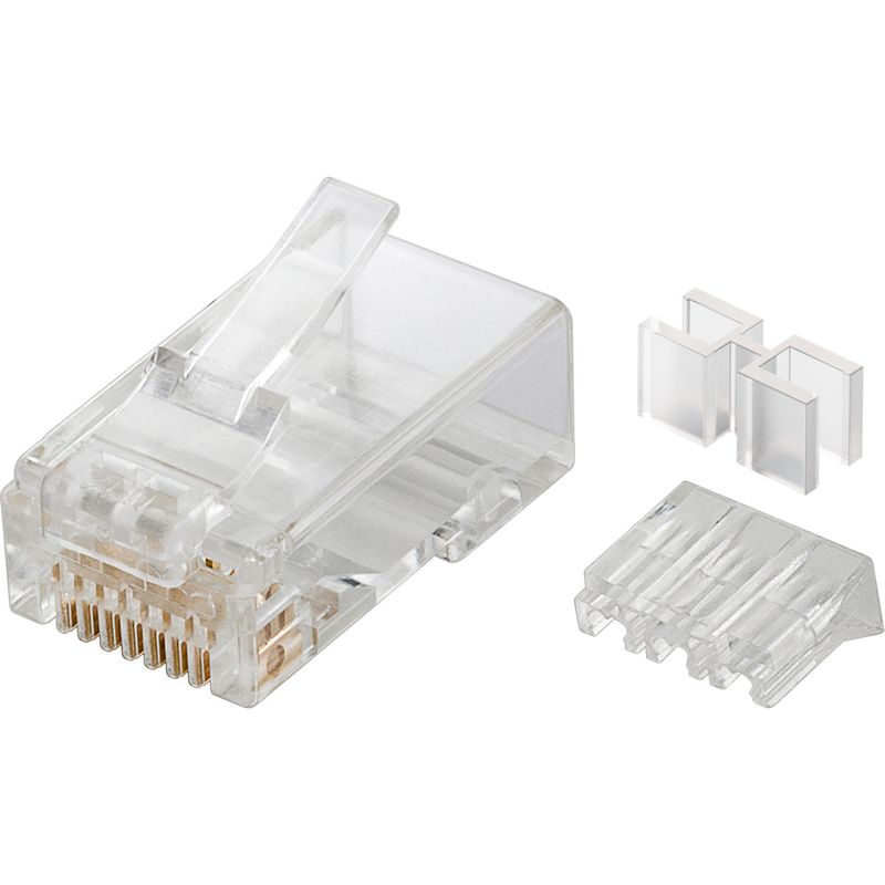 Conector UTP Cat.6A RJ45 macho para crimpar - 100 unidades - RH21900 - 01
