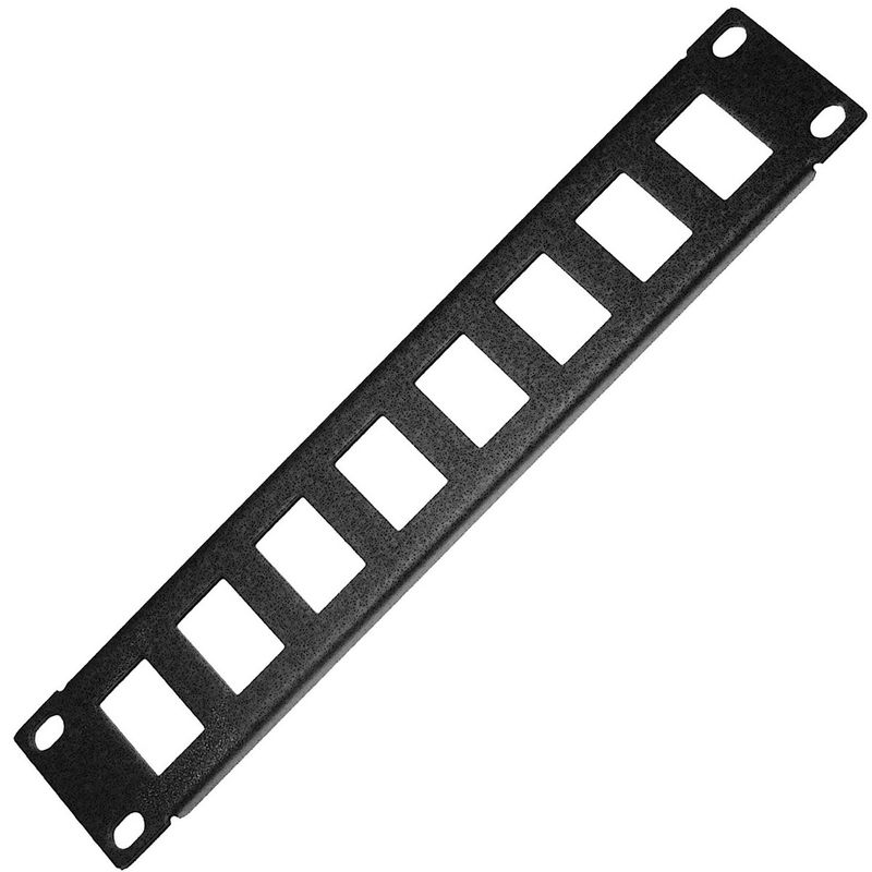 RackMatic TENRack Patch-Panel 10" 8-Port 1U (Keystone) - TR04200 - 01