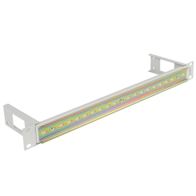 Carril de montaje DIN de 1U TS-35 para rack 19" AK-1801-S blanco - RZ17800 - 01