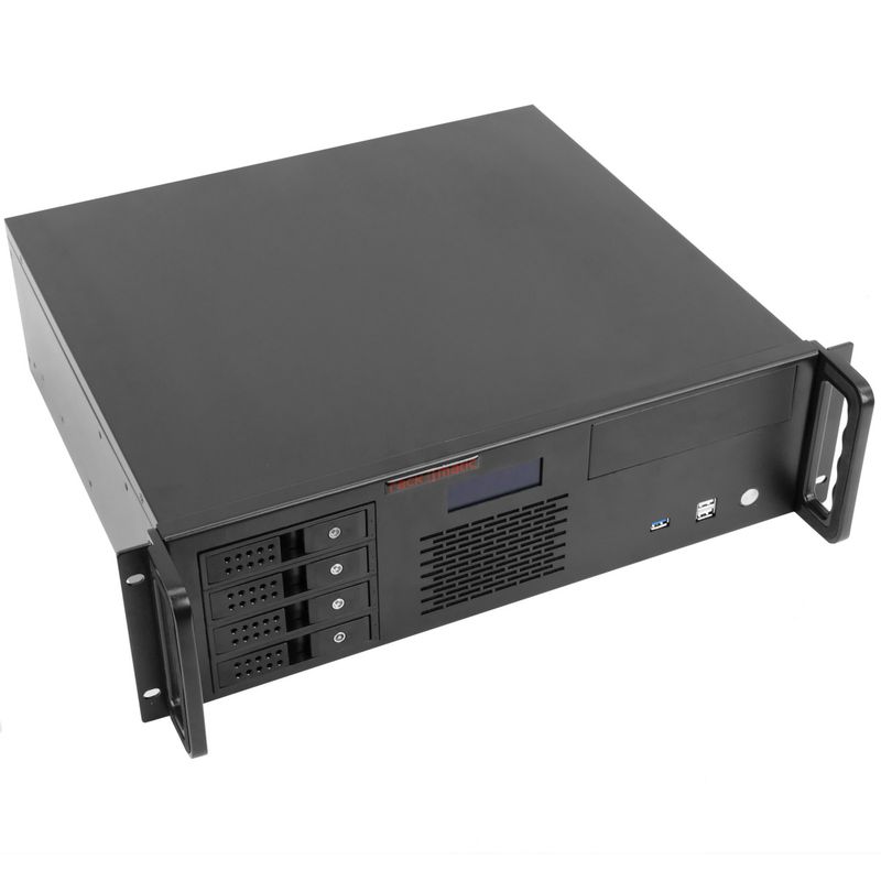 Caja rack 19" IPC microATX ATX 3U 2x5.25" 5x3.5" fondo 400mm - CK02600 - 01