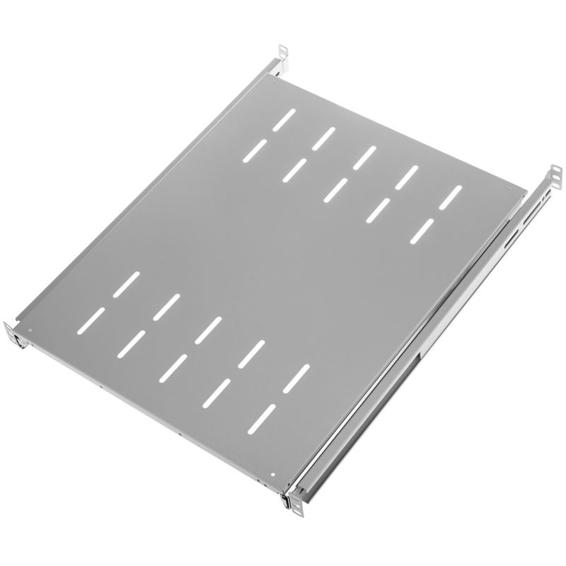 Bandeja telescópica ajustable para armario rack 19" de 1U y fondo 550mm blanco - RZ02700 - 01