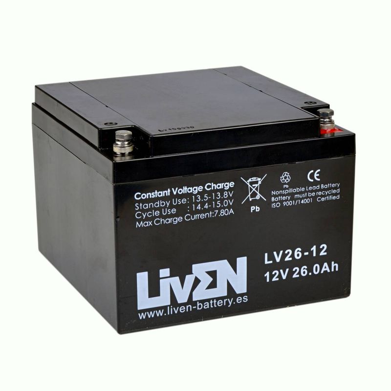 BATERIA 12VDC 26AH - LIV-LV26-12 - 01