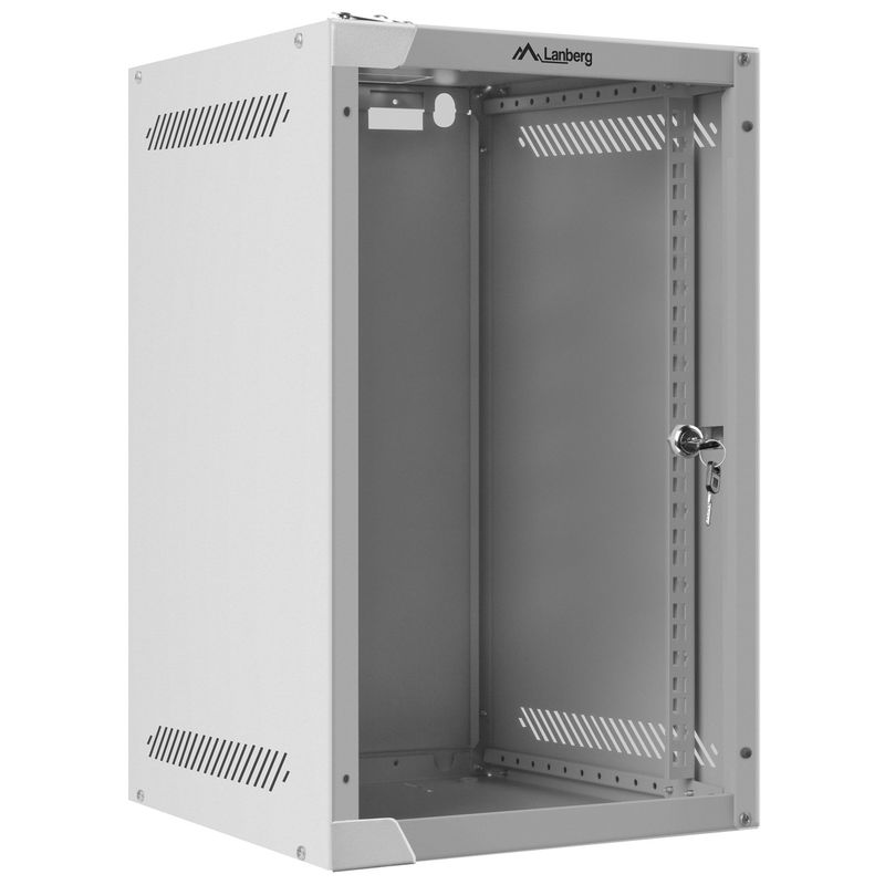 Armario Rack mural 10" 9U F310 280x310x469mm pared desmontado DIY blanco Lanberg - TR19400 - 01
