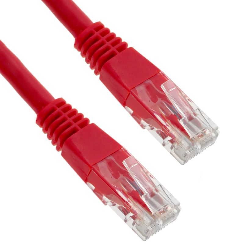 Cable de red ethernet Cat. 6 UTP de 20 m de color rojo - RJ01000 - 01